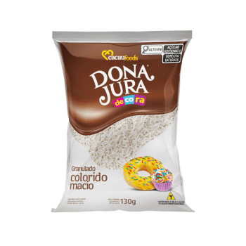 Granulado Dona Jura Branco Macio 500g - Cacau Food
