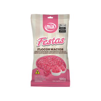 Granulado Flocos Macio Chiclete 500g - Mix