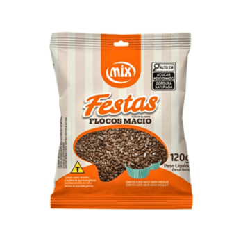 Granulado Flocos Macio Chocolate 120g - Mix