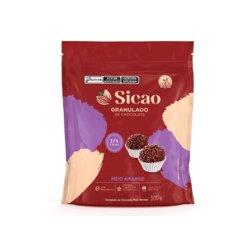 Granulado Sicao Macio Chocolate Meio Amargo 37% Cacau 300g
