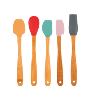Jogo de Espátulas com Silicone c/ 5 unidades - Allonsy 