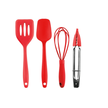Kit de Espátulas Chef Kids Vermelha c/ 4 unidades - Allonsy