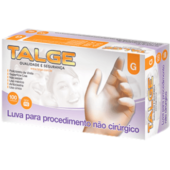 Luva em Vinil s/ Pó Tamanho G - Talge
