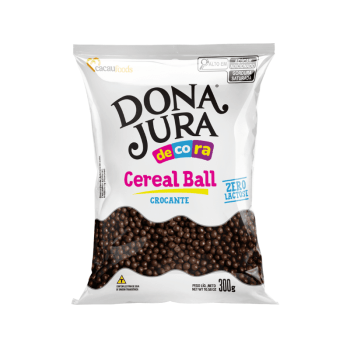 Mini Cereal Dona Jura Zero Lactose Crocante Chocolate 300g - Cacau Food