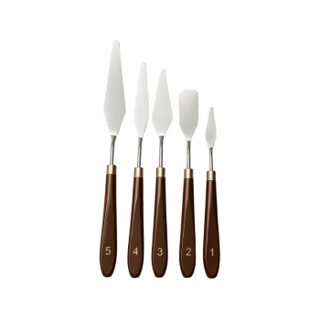 Mini Espátula Decorativa Inox c/5 Unidades - Allonsy