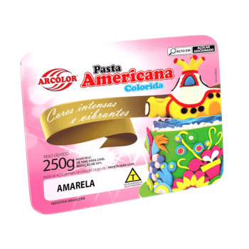 Pasta Americana Amarelo 250g - Arcólor
