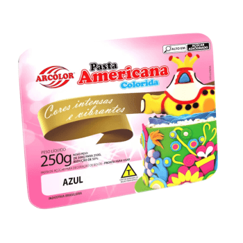 Pasta Americana Azul 250g - Arcólor