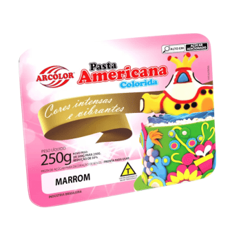 Pasta Americana Marrom 250g - Arcólor
