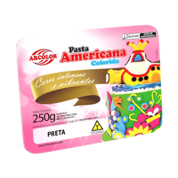 Pasta Americana Preta 250g - Arcólor