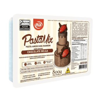 Pasta Americana Sabor Chocolate Belga 800g - Mix