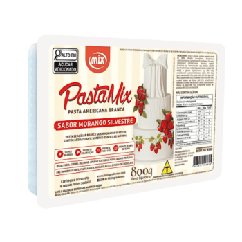 Pasta Americana Sabor Morango Silvestre 800g - Mix