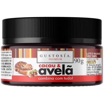 Pasta Saborizante Cacau e Avelã 90g - Gustosía Premium
