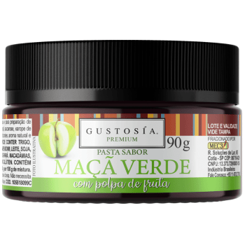 Pasta Saborizante Maçã Verde c/ Pedaços 90g - Gustosia Premium
