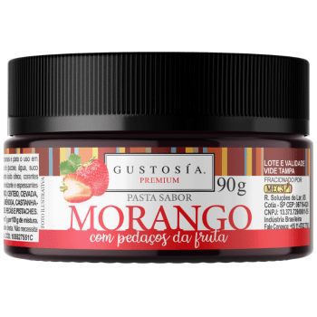 Pasta Saborizante Morango 90g - Gustosía Premium