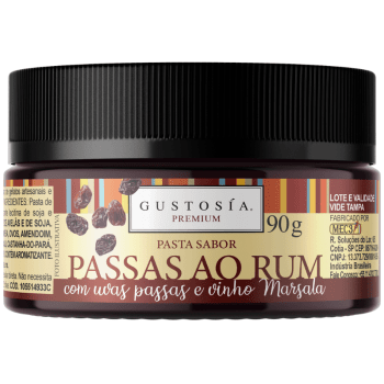 Pasta Saborizante  Passas ao Rum 90g - Gustosía Premium