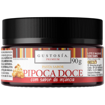 Pasta Saborizante Pipoca Doce 90g - Gustosía Premium
