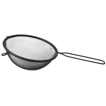 Peneira Trama Fina Ferro Preto 24x12x5 cm - Allonsy