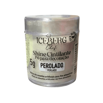 Pó para Decoração Alimentício Cintilante Perolado - Iceberge  