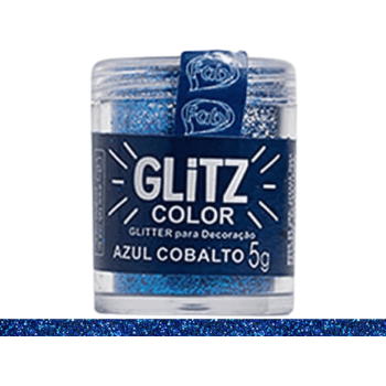Pó para Decoração Glitter Azul Cobalto 5g - Fab!