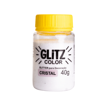 Pó para Decoração Glitter Color Cristal 40g - Fab!