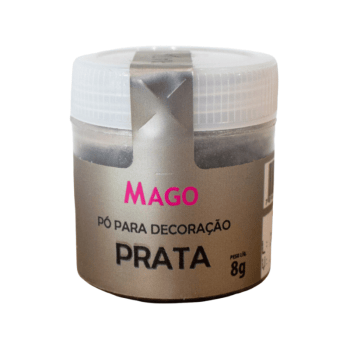 Pó para Decoração Prata 8g - Mago