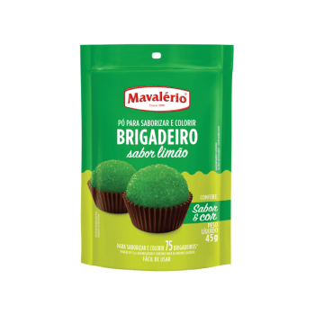 Pó para Preparo de Brigadeiro Sabor Limão 45g - Mavalério
