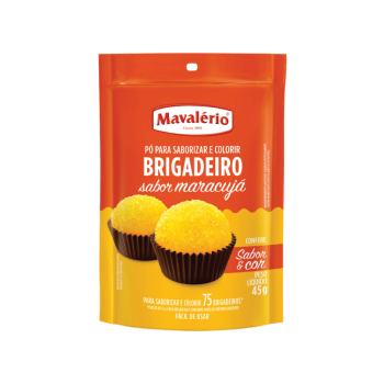 Pó para Preparo de Brigadeiro Sabor Maracujá 45g - Mavalério