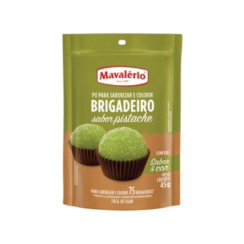 Pó para Preparo de Brigadeiro Sabor Pistache 45g - Mavalério