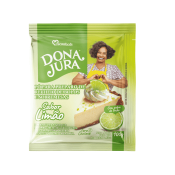 Pó para Sobremesas Zero Lactose Sabor Limão 100g - Cacau Food