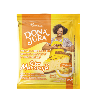 Pó para Sobremesas Zero Lactose Sabor Maracujá 100g - Cacau Food