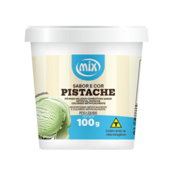 Pó Saborizante para Gelados Pistache 100g - Mix