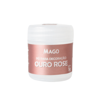 Pó para Decoração Ouro Rose 5g - Mago