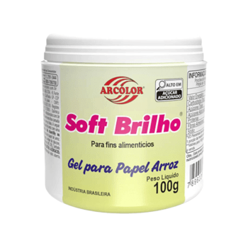 Gel Soft Brilho para Papel de Arroz 100g Arcolor