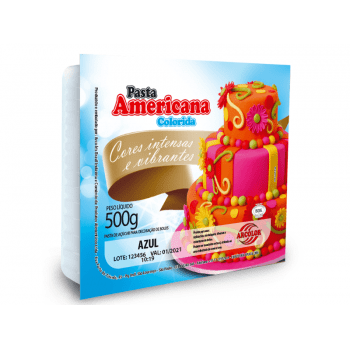 Pasta Americana Azul 500g - Arcólor 