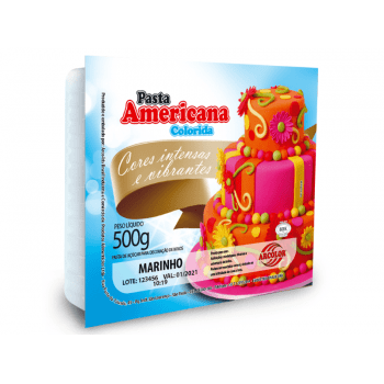 Pasta Americana Azul Marinho 500g - Arcólor