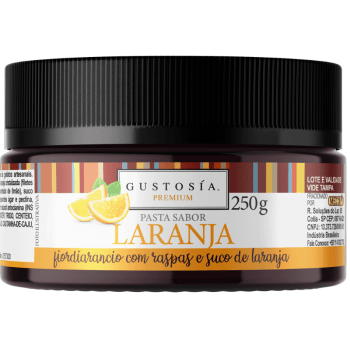 Pasta Saborizante Variegato Fior D’Arancio Laranja 250g - Gustosía Premium