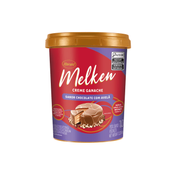 Recheio Harald Melken Creme Ganache Chocolate com Avelã 1kg