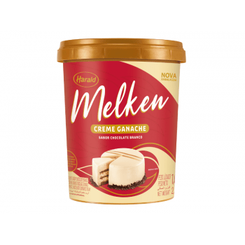 Recheio Harald Melken Creme Ganache Chocolate Branco 1kg