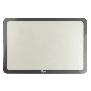 Tapete de Silicone c/ FIbra De Vidro Branco/Cinza 35x50 cm - Allonsy 