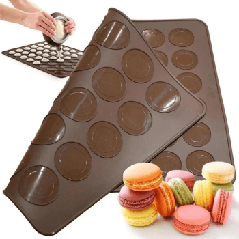 Tapete de Silicone para Macarons 28,5x25 cm - Confeitudo