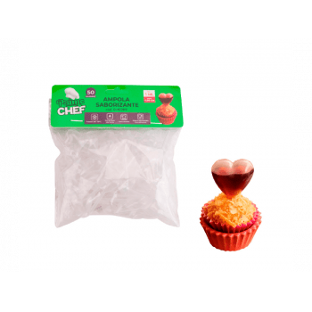 Ampola Saborizante Gourmet Coração 1 ml c/ 50 unidades - Prime Chef