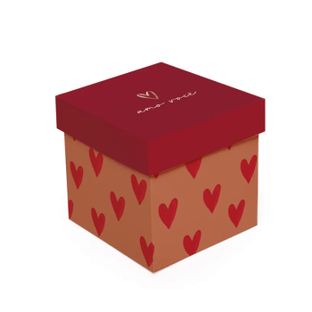 Caixa Cubo Season Love P 13X13X13 cm  - Cromus 