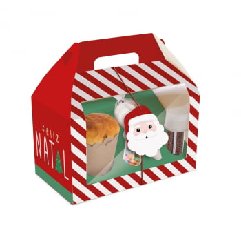 Caixa Kit Confeiteiro Feliz Natal 18x10x10 cm - Cromus