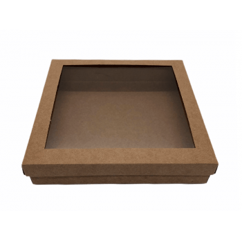 Caixa para Doces Kraft 20x20x4 cm - Agabox