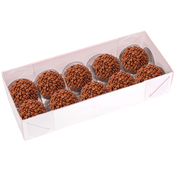 Caixa para 10 Doces Cristal c/10 unidades - Ideia Embalagens