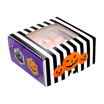 Caixa para Doces Halloween 8x8x4 cm c/ 10 unidades - Ideia Embalagens