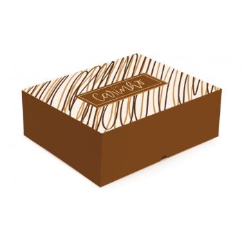 Caixa para Festa na Caixa Tons de Chocolate 33x23x10 cm - Cromus