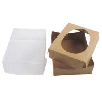 Caixa para Meio Ovo de 500g Kraft - Agabox