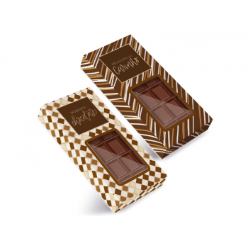 Caixa para Tablete de 250g Tons de Chocolate c/ 10 unidades - Cromus