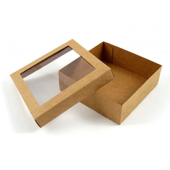 Caixa para Doces Kraft 10x10x4 cm - Agabox